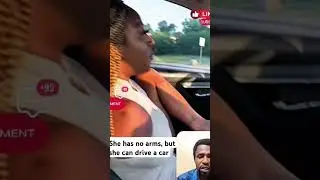 She has no arms but she can drive a car #seo#vlog #car