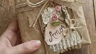 TAG RÚSTICA COM EFEITO QUEIMADO (Passo a Passo) 🔥