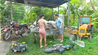 Epic Transformation: Mechanical Girl Repair and Turns Scrap Jupiter Motorcycle Into Masterpiece