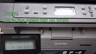 Slide the green tab on Brother Printer Problem Solution.