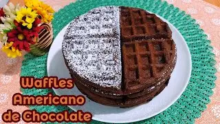 WAFFLES AMERICANO DE CHOCOLATE - INCRÍVEL ESSA RECEITA | FUI NA COZINHA