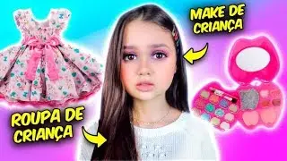 ME TRANSFORMEI SÓ com PRODUTOS DE CRIANÇAS!