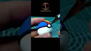 Making Miniature Lure Ball out of Clay - Pokemon Ball