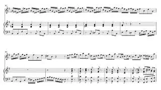 Bach Flute Sonata e minor BWV 1034 Accompaniment