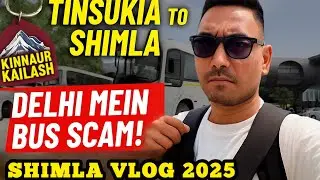 Tinsukia to Shimla Travel Vlog 2025 | Ticket Scam at Delhi Bus Stand 😡🚍