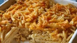 Macaroni Pie Recipe.