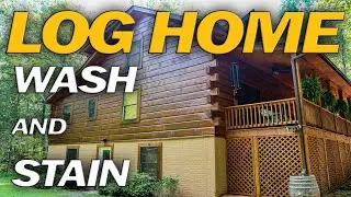 Log Home Wash and Stain