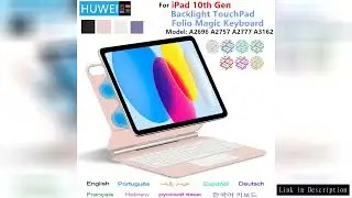 Folio Magic Keyboard For iPad 10 10th Generation 2022 10.9 Inch Smart Case Spanish Portuguese Hebrew