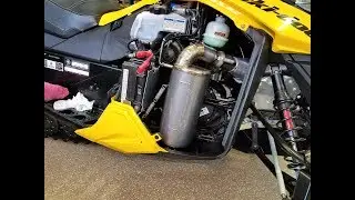 2013 Ski-Doo MXZ-X 800R ETEC Diamond S Titanium Quiet Can Wide Open Throttle
