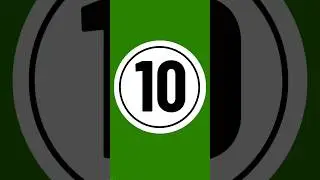 10 Second Countdown | Green Screen 4K With Sound | No Copyright Timer #animation #quiz #trending #gk