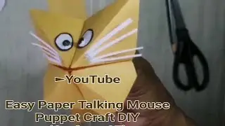 Easy Paper Talking Mouse Puppet Craft DIY (Craft no.07)