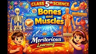 Class 5th Science|  Bones and Muscles  | English Medium | Meritorious Learning #onlineclasses