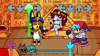 FNF VS Ankha Vs BF & Mummy GF - The Ankha Beat Crossing | Friday Night Funkin'