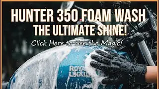 First Foam Wash, First Accident &ndash; Hunter 350 Journey 💔&rdquo;  | Showroom Shine Look Again 😍💦