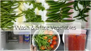 Wash Dry & Store Vegetables || Keep Vegetables fresh for long time - Sizzling Recipes