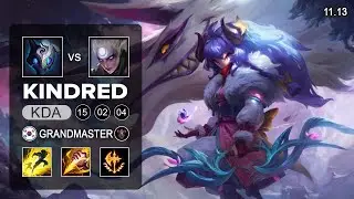 Kindred Jungle vs Diana - KR Grandmaster Patch 11.13