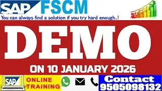 SAP S4HANA FSCM TREASURY AND RISK MANAGEMENT DEMO FOR NEW REGULER BATCH