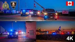 4K | Pierre Poilievre With Police Escort: - RCMP & WPS - Windsor, ON - 2025
