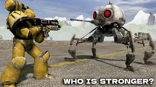Space Marine vs Dwarf Spider Droid - WARHAMMER 40,000 vs STAR WARS