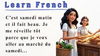 French Listening Practice for Beginners | Market Story in Simple French
