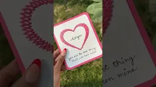 Cute Thread Love Card💕✨ | QuinnsArte | #shorts