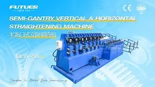 BLW-50 semi gantry vertical and horizontal straightening machine material crossbeam #machine #video
