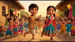 Sankranthi special celebrations at the village with kids. AI generated video. #happypongal2026