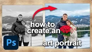 Посмотрите, как неудачная черно-белая фотография превращается в прекрасный цветной художественный по