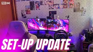 🔥 SETUP UPDATE 🎥! (Hyper X Cloud 2 + Razer Kiyo + Asus VG24VQE + Logitech G29&hellip;) 🔥