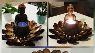 #diy#bestoutofwaste#plasticspoon Buddha Holder | #Budget Friendly Home Decor