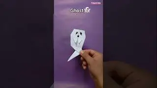 How to make an origami ghost for Halloween 👻Simple and scary! #halloween