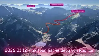 2026 01 12   Skitour Gscheidegg von Radmer