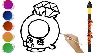 How to draw a Ring 💍 easy|Diamond Ring 💍 drawing for kid's