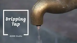 Dripping Tap ASMR Sound | Drip Noise | 1 hour - Darkscreen