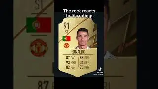 THE ROCK REACTS TO FIFA 22 RATINGS #fifa22 #fifa22ratings