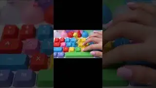ASMR Typing on a water Keyboard | Satisfying & Squish Sounds | Relaxing KeyboardExperience #ai