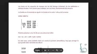 Determinar la sonda total en el momento de la próxima pleamar