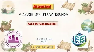 Update! AYUSH 2nd stray vacancy round counseling
