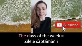 The days of the week in romanian. #basicromanian #romanianvoice #romanianforbeginners