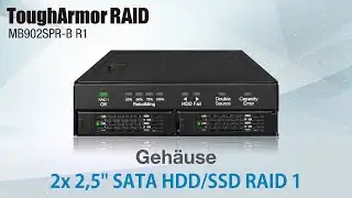 ICY DOCK 2 x 2,5&rdquo; SATA HDD/SSD RAID 1 Wechselrahmen-Geh&auml;use | ToughArmor MB902SPR-B R1