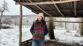 Am dus o cadă in grădină și am făcut foc sub ea. Spa la -7 grade