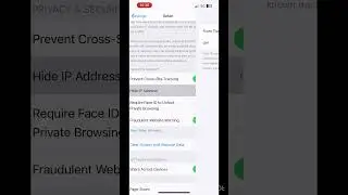 How to hide ip address from trackers in safari browser #shorts #apple #settings