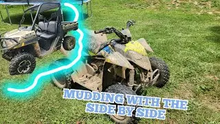 MUDDING WITH THE SIDE BY SIDE!!! FUN