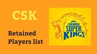 CSK retained players list IPL 2022 #IPL2022 #CSK #ChennaiSuperKings #1onTrending