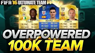 INSANE 100K SQUAD BUILDER! FIFA 16 | AMAZING OP HYBRID TEAM | FUT 16