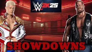 WWE 2K SHOWDOWNS Cody Rhodes (AI) vs  Steve Austin (ME) WWE Championship Match