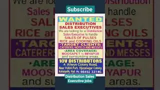 Distribution sales Executive jobs #jobs  #shorts #ytshorts #challengersteam