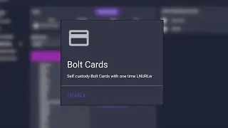 Boltcard Extension Demo (Bitcoin NFC Tap and Pay Payments)