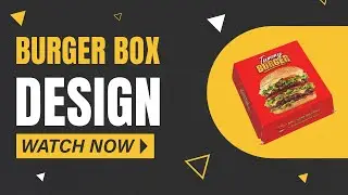 Red Hot Burger Box Design 🔥🍔 | Food Brand Packaging Idea