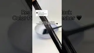 Using color remover on Jet Black dyed hair 🖤👩🏻 #pallure #colormask #jetblackhair